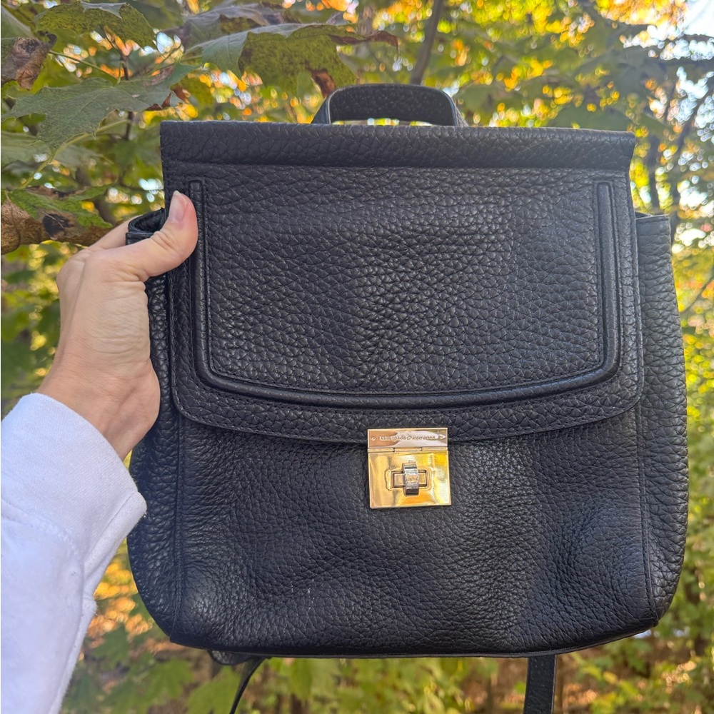 Kate Spade Black Textured Backpack